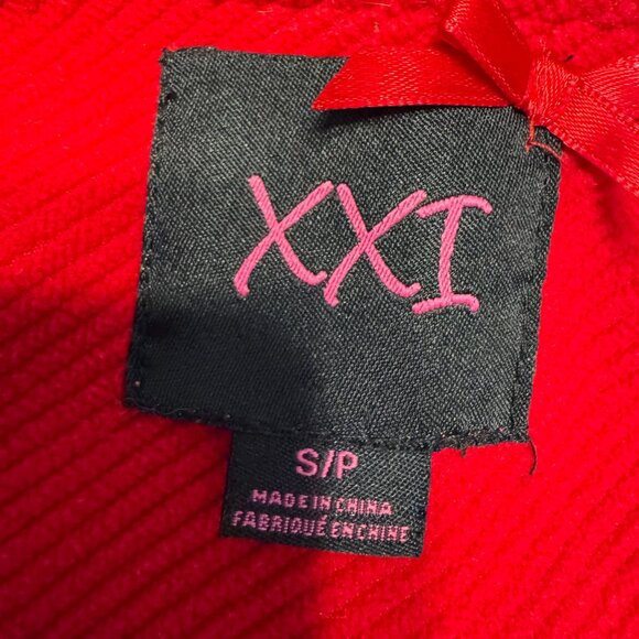 Forever‎ XXI Peacoat Chore Coat Womens Size S Double Breasted Military Red Barn - Picture 4 of 7